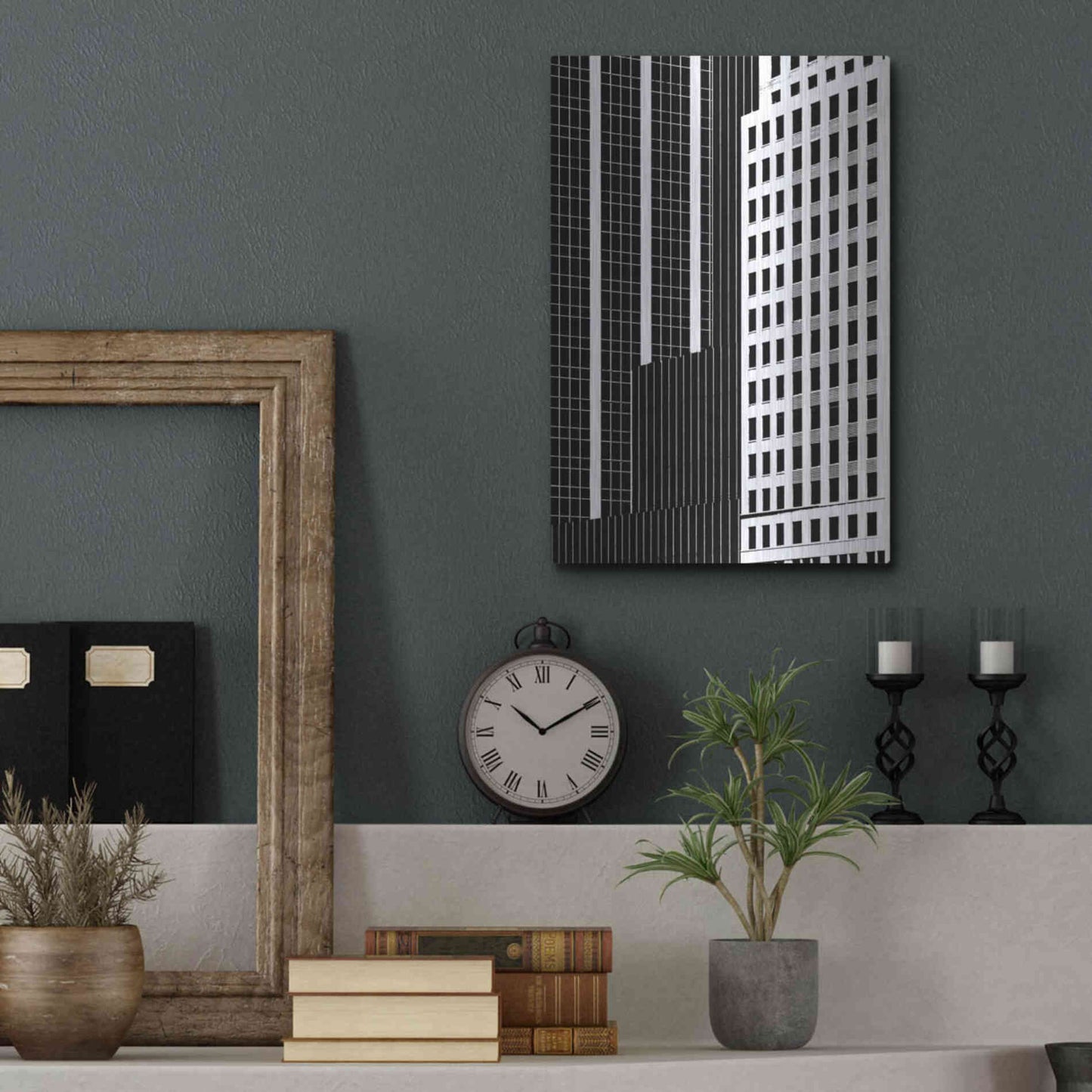Luxe Metal Art 'NYC in Pure B&W II' by Jeff Pica Metal Wall Art,12x16