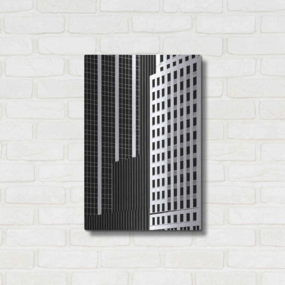 Luxe Metal Art 'NYC in Pure B&W II' by Jeff Pica Metal Wall Art,16x24