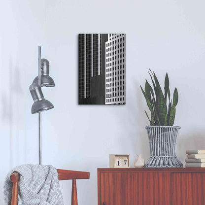 Luxe Metal Art 'NYC in Pure B&W II' by Jeff Pica Metal Wall Art,16x24