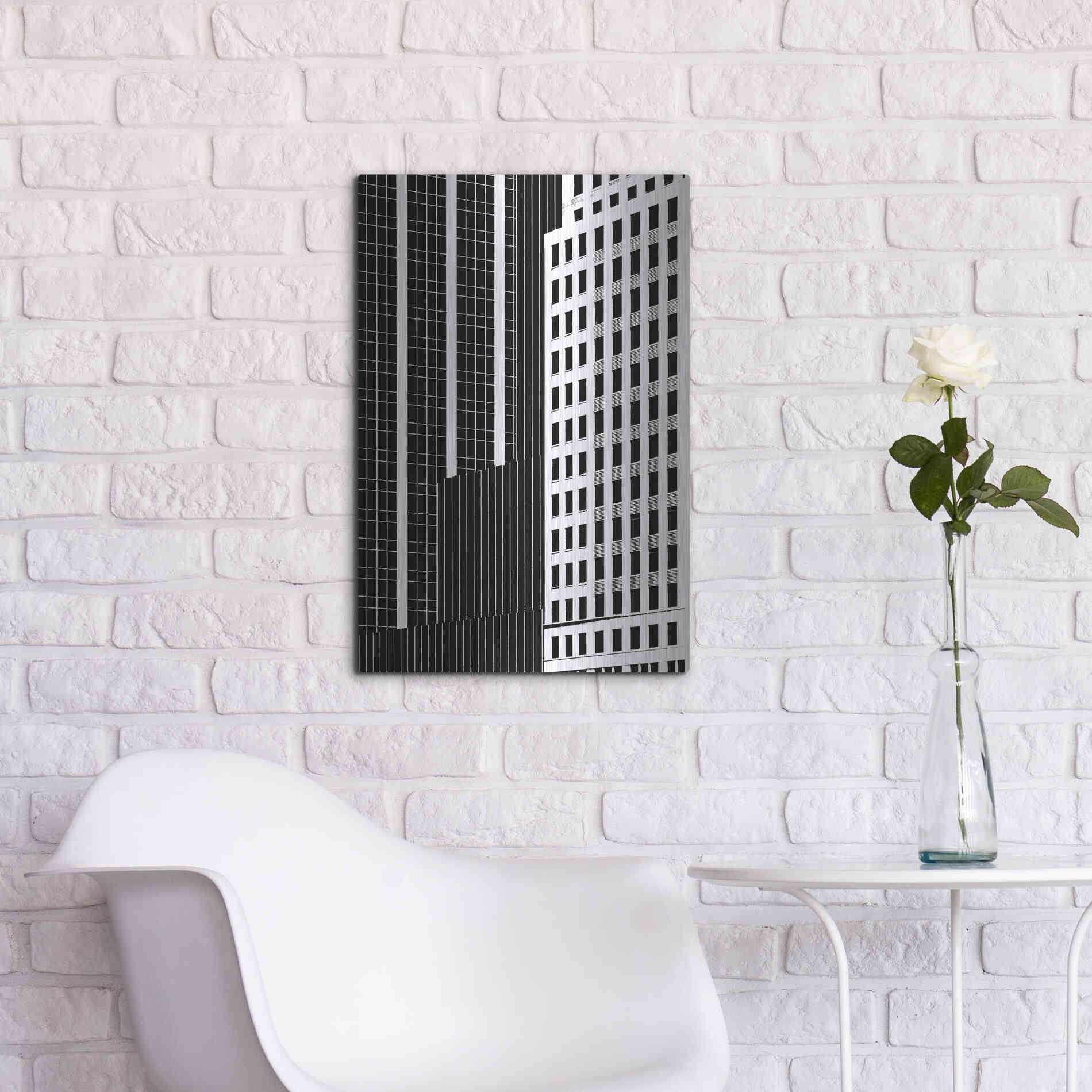 Luxe Metal Art 'NYC in Pure B&W II' by Jeff Pica Metal Wall Art,16x24