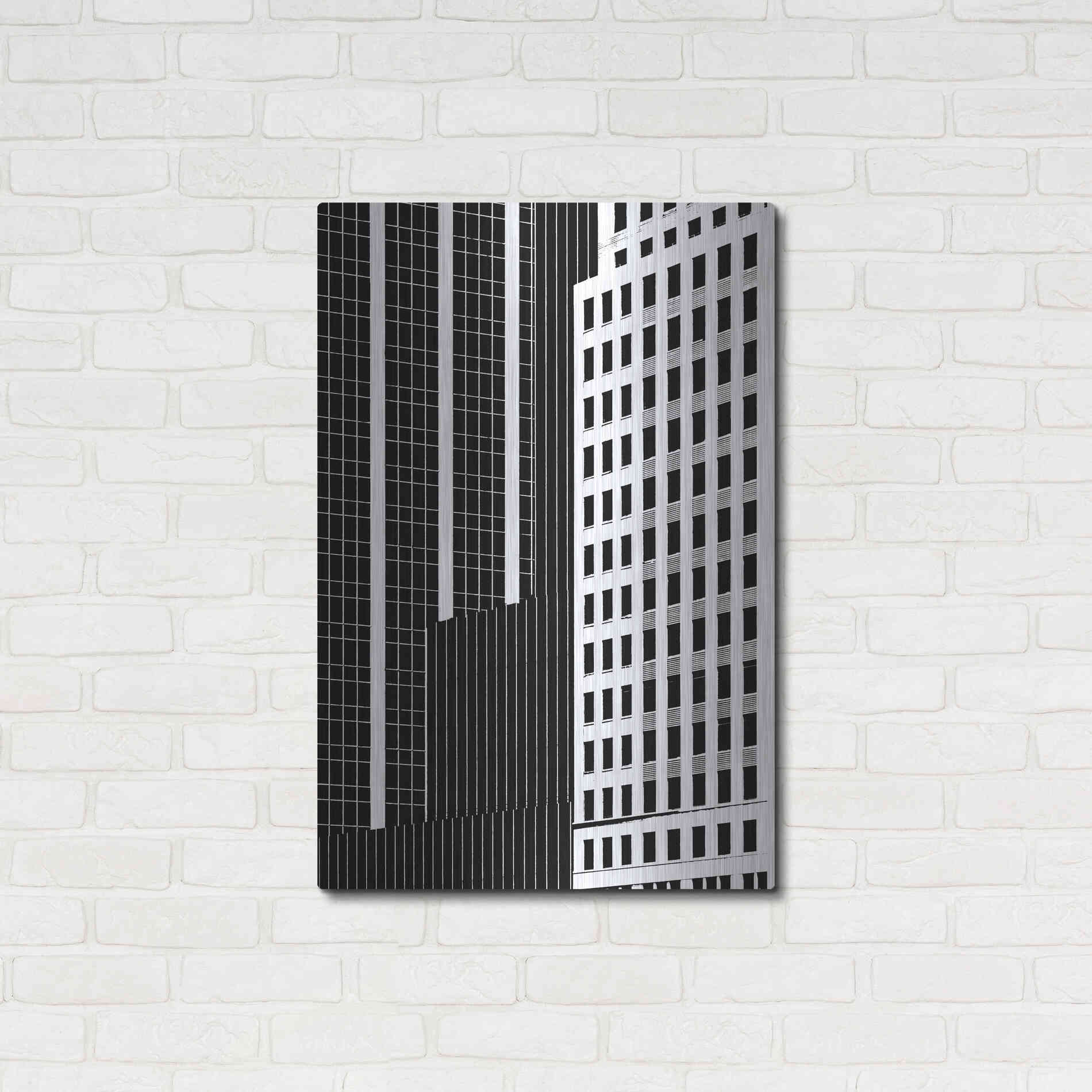 Luxe Metal Art 'NYC in Pure B&W II' by Jeff Pica Metal Wall Art,24x36