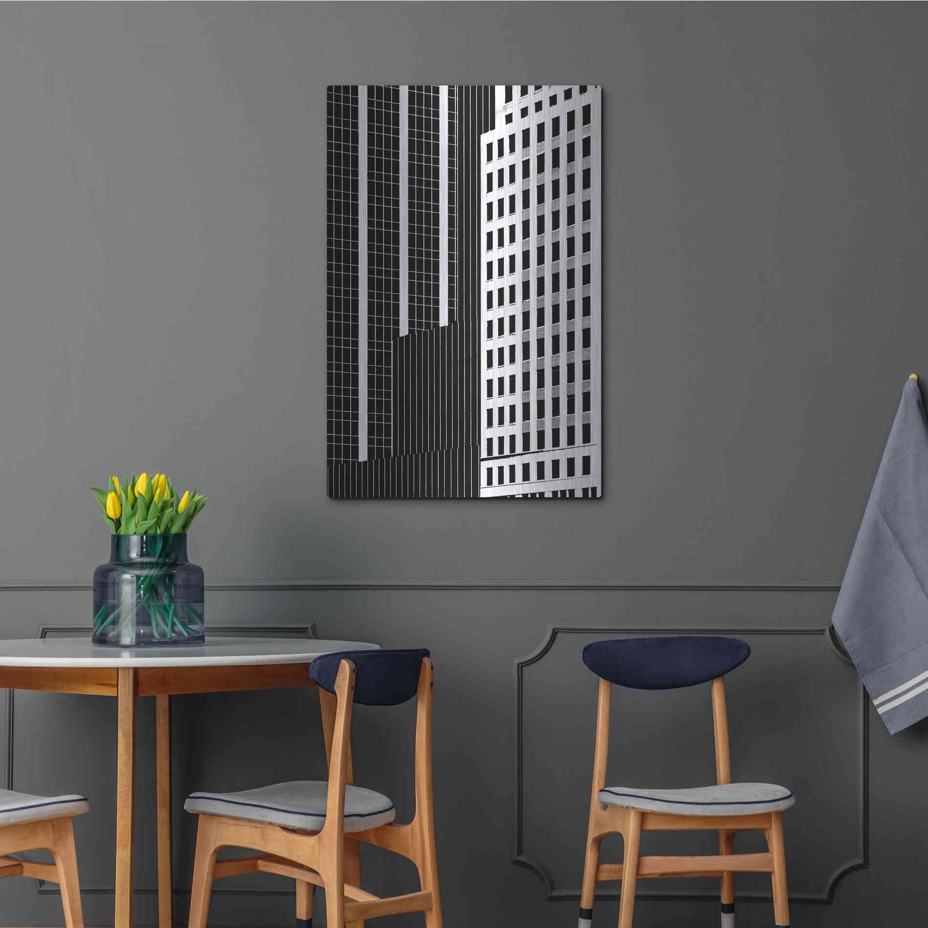 Luxe Metal Art 'NYC in Pure B&W II' by Jeff Pica Metal Wall Art,24x36