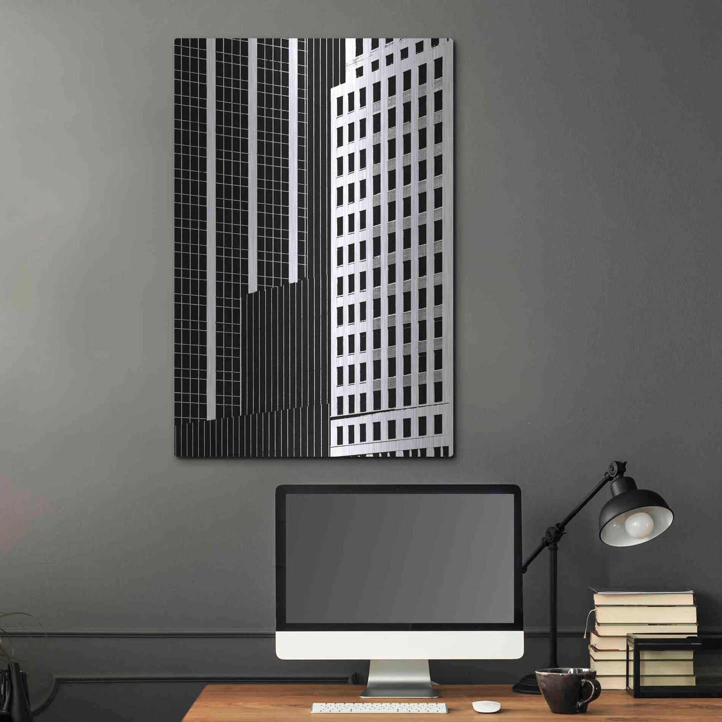 Luxe Metal Art 'NYC in Pure B&W II' by Jeff Pica Metal Wall Art,24x36