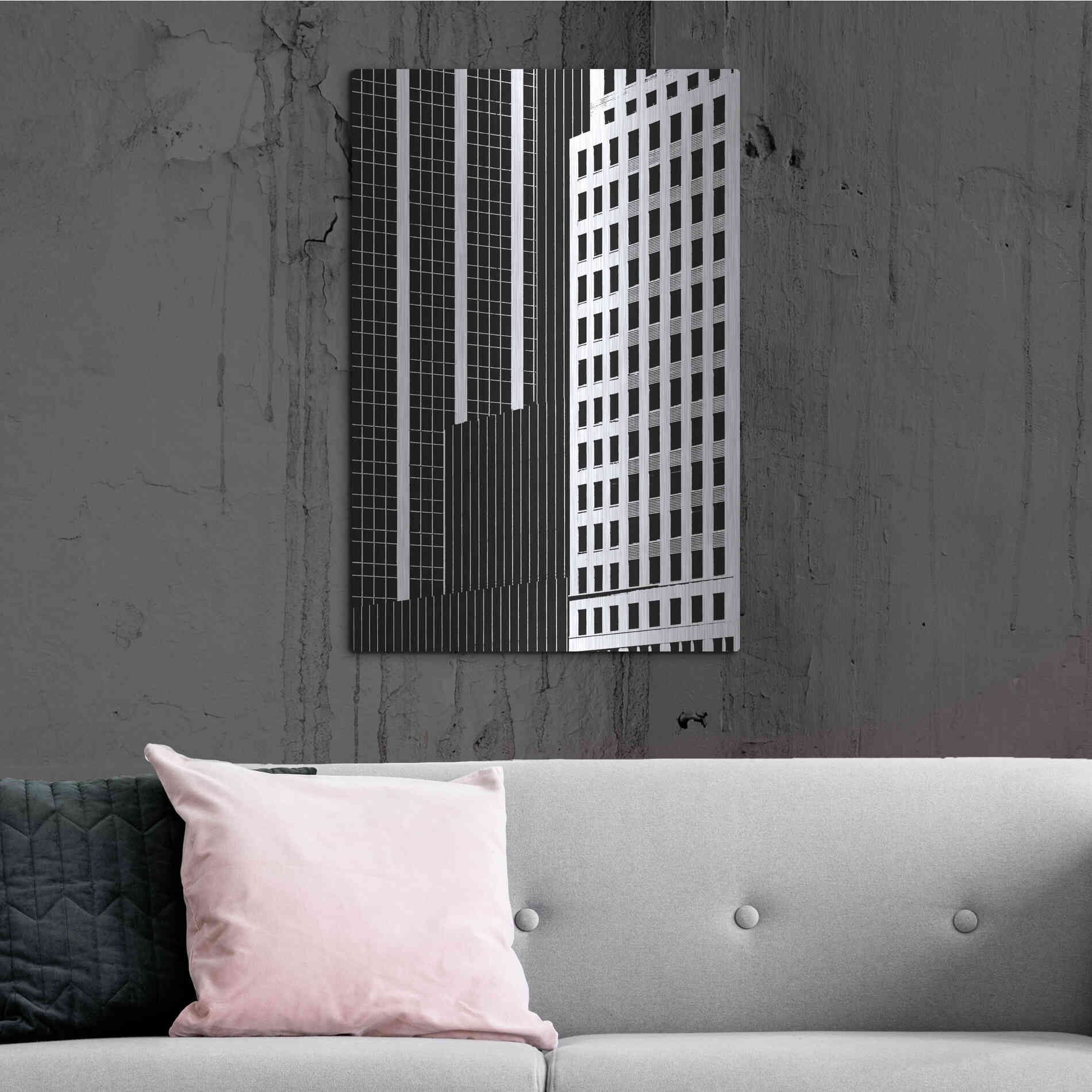 Luxe Metal Art 'NYC in Pure B&W II' by Jeff Pica Metal Wall Art,24x36