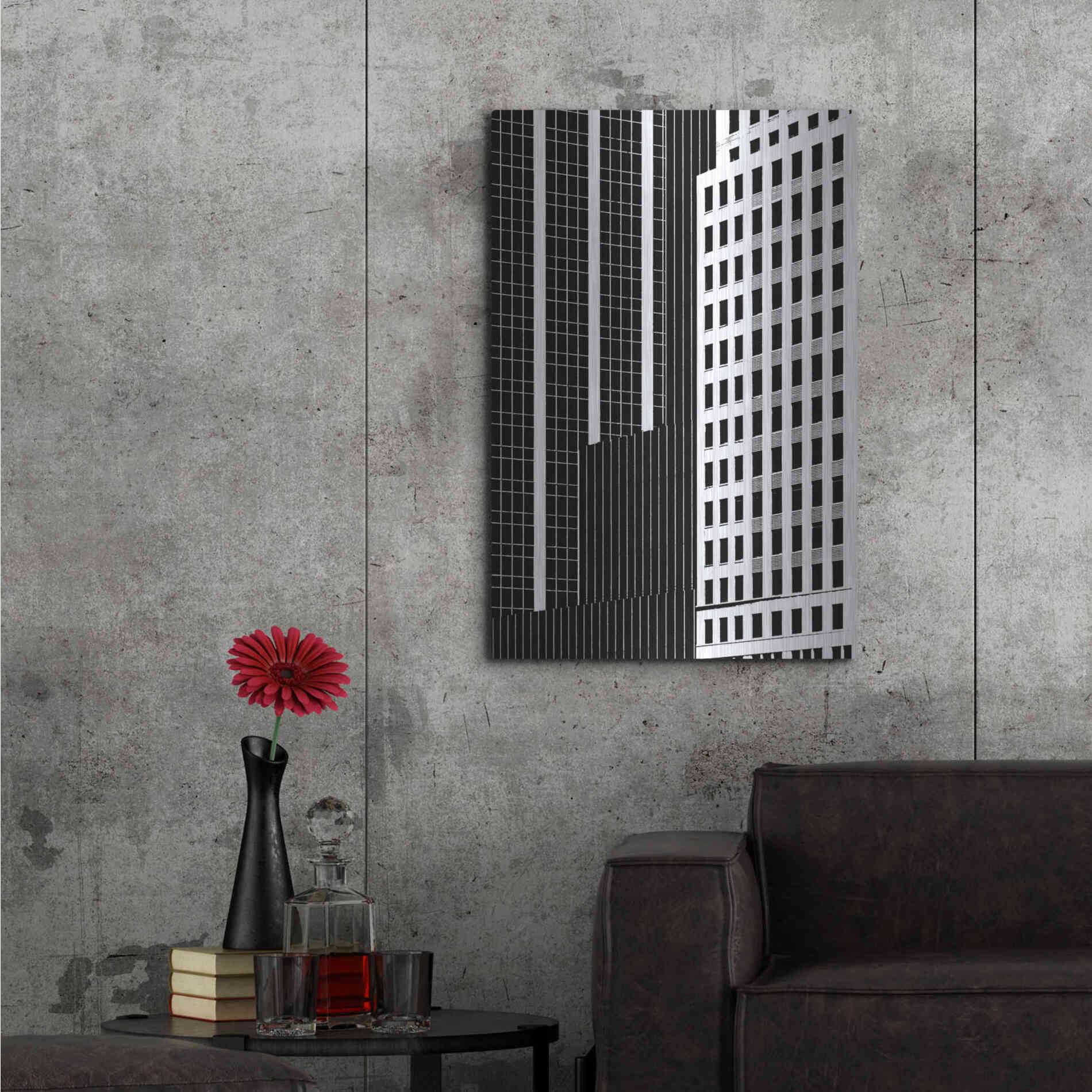Luxe Metal Art 'NYC in Pure B&W II' by Jeff Pica Metal Wall Art,24x36
