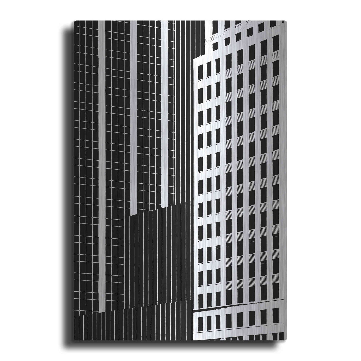 Luxe Metal Art 'NYC in Pure B&W II' by Jeff Pica Metal Wall Art