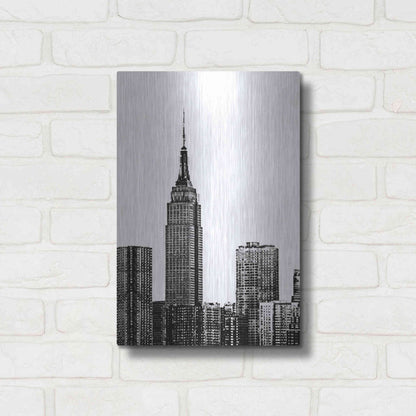 Luxe Metal Art 'NYC in Pure B&W XVIII' by Jeff Pica Metal Wall Art,12x16