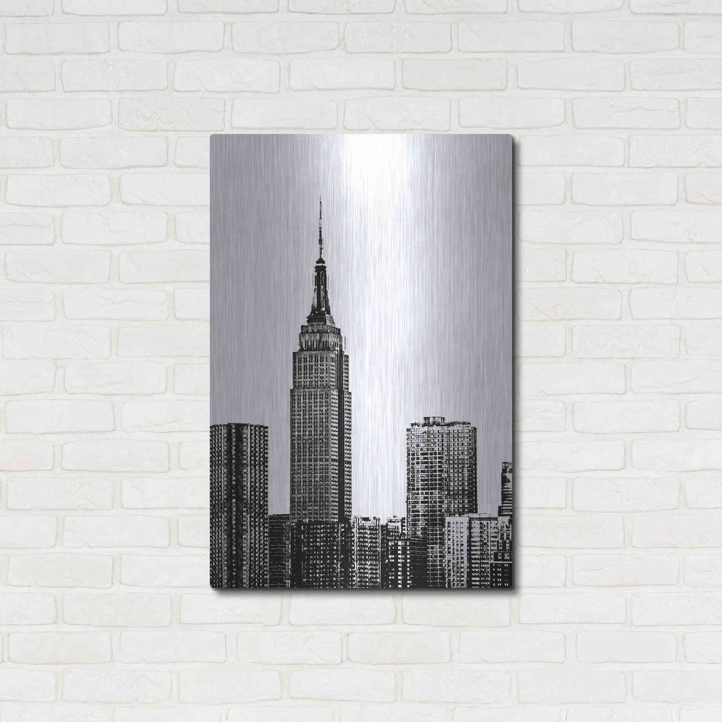 Luxe Metal Art 'NYC in Pure B&W XVIII' by Jeff Pica Metal Wall Art,24x36