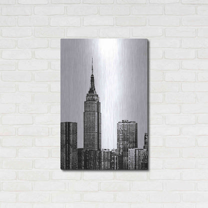 Luxe Metal Art 'NYC in Pure B&W XVIII' by Jeff Pica Metal Wall Art,24x36