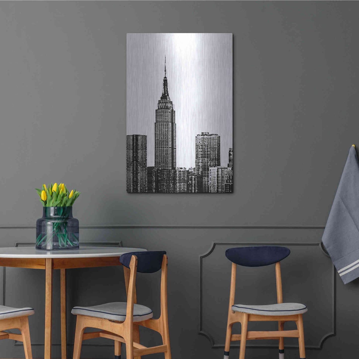 Luxe Metal Art 'NYC in Pure B&W XVIII' by Jeff Pica Metal Wall Art,24x36