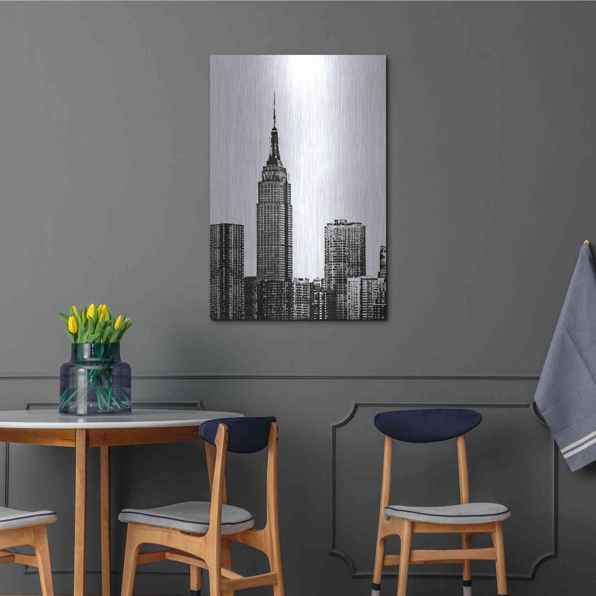 Luxe Metal Art 'NYC in Pure B&W XVIII' by Jeff Pica Metal Wall Art,24x36