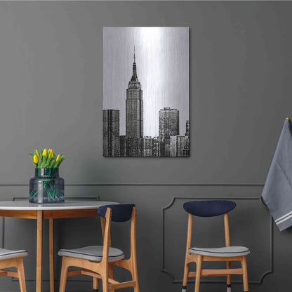 Luxe Metal Art 'NYC in Pure B&W XVIII' by Jeff Pica Metal Wall Art,24x36