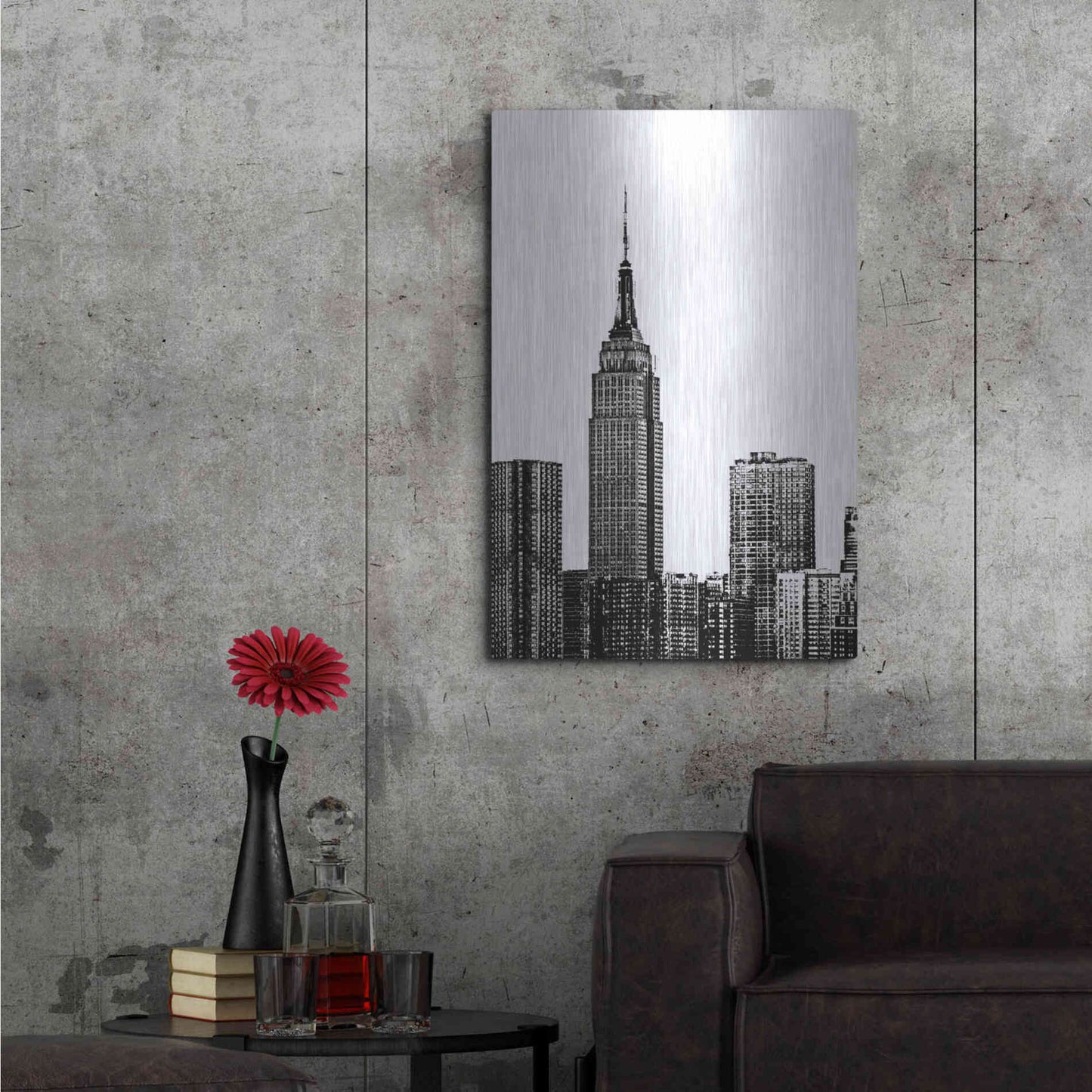 Luxe Metal Art 'NYC in Pure B&W XVIII' by Jeff Pica Metal Wall Art,24x36