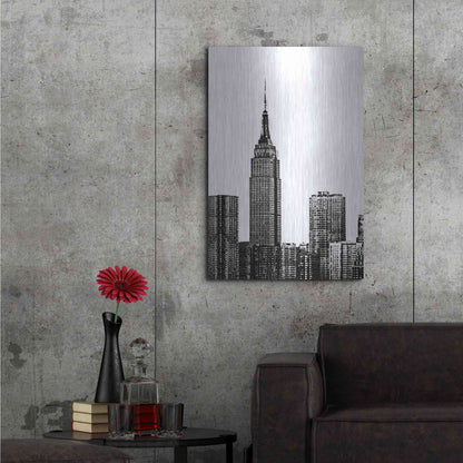 Luxe Metal Art 'NYC in Pure B&W XVIII' by Jeff Pica Metal Wall Art,24x36