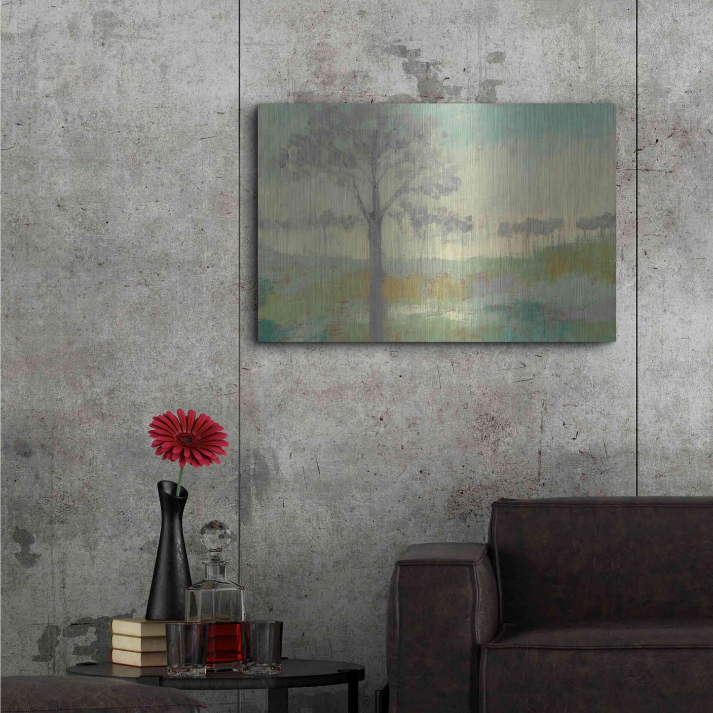 Luxe Metal Art 'Tree Stand II' by Jennifer Goldberger Metal Wall Art,36x24