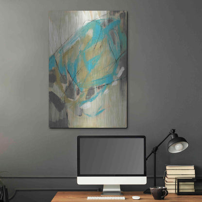 Luxe Metal Art 'Whirling I' by Jennifer Goldberger Metal Wall Art,24x36