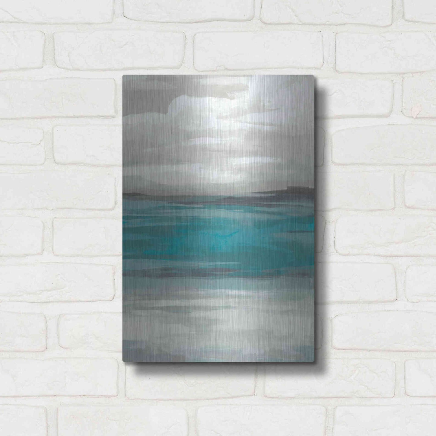 Luxe Metal Art 'Storm Front I' by June Erica Metal Wall Art,12x16