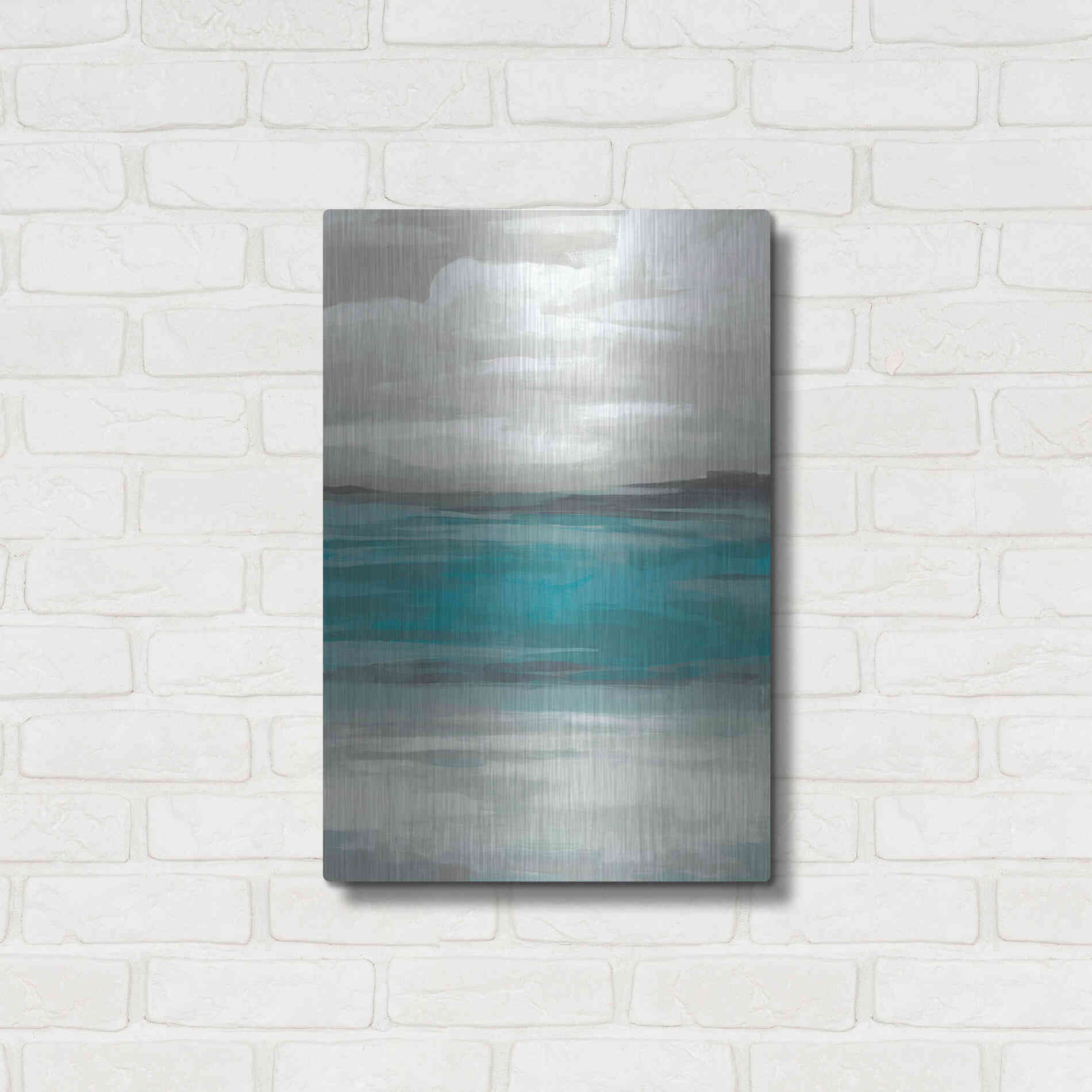 Luxe Metal Art 'Storm Front I' by June Erica Metal Wall Art,16x24