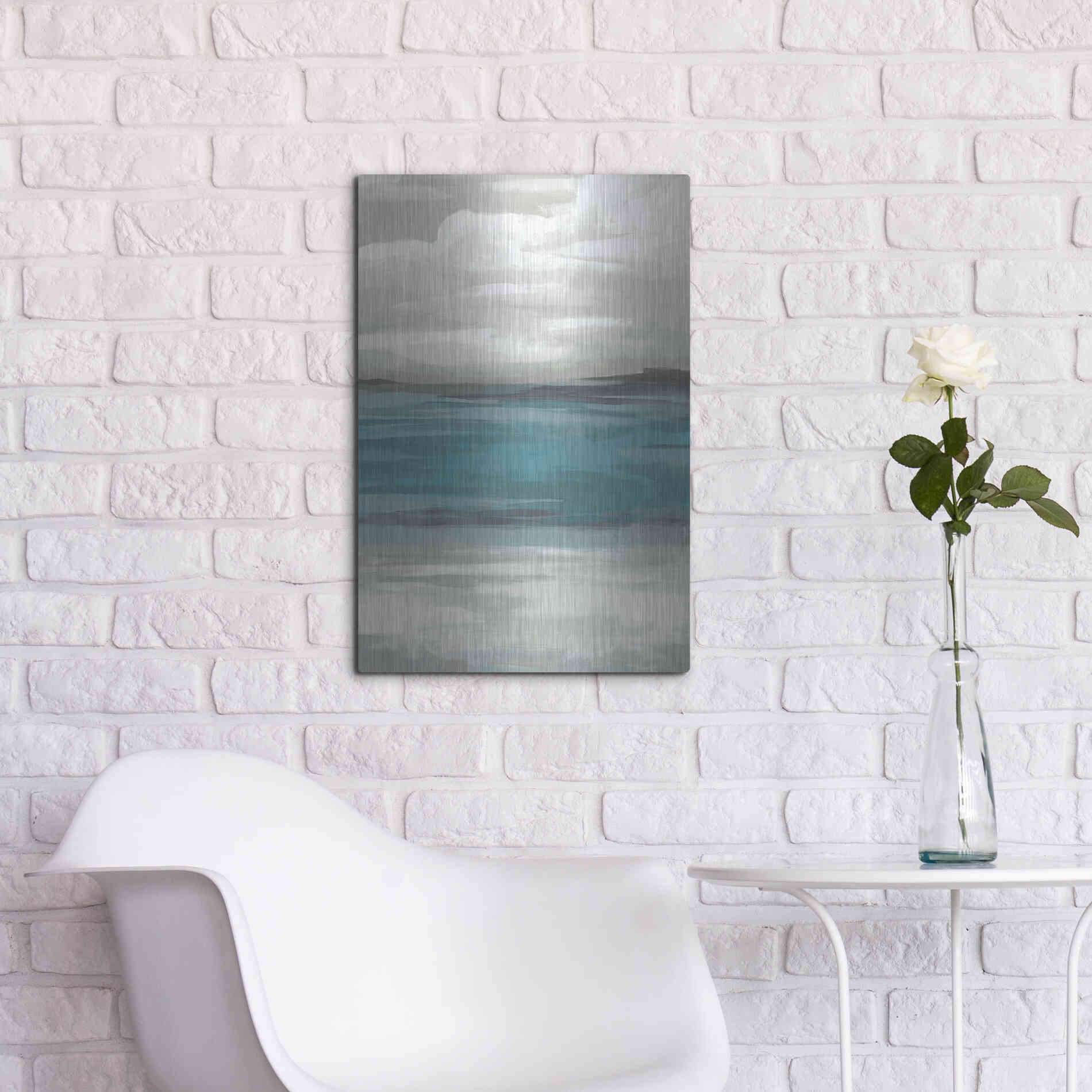 Luxe Metal Art 'Storm Front I' by June Erica Metal Wall Art,16x24