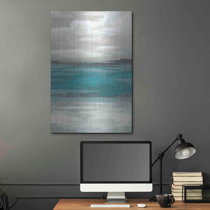 Luxe Metal Art 'Storm Front I' by June Erica Metal Wall Art,24x36