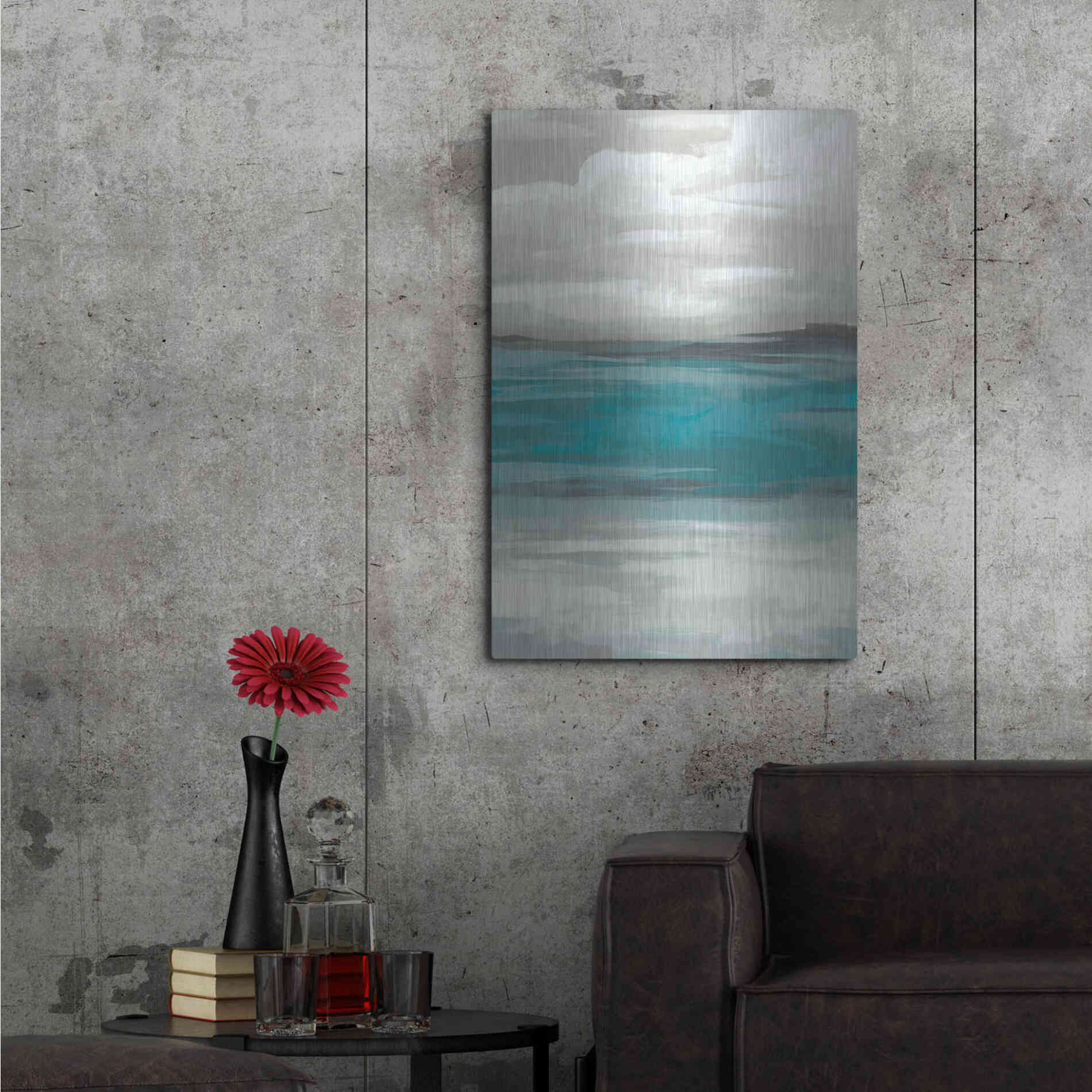 Luxe Metal Art 'Storm Front I' by June Erica Metal Wall Art,24x36