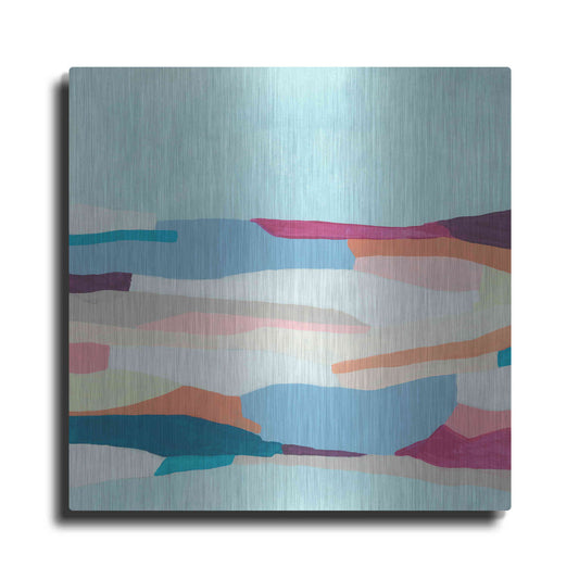 Luxe Metal Art 'Stratascape I' by June Erica Metal Wall Art