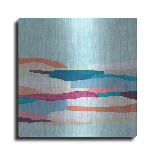 Luxe Metal Art 'Stratascape II' by June Erica Metal Wall Art