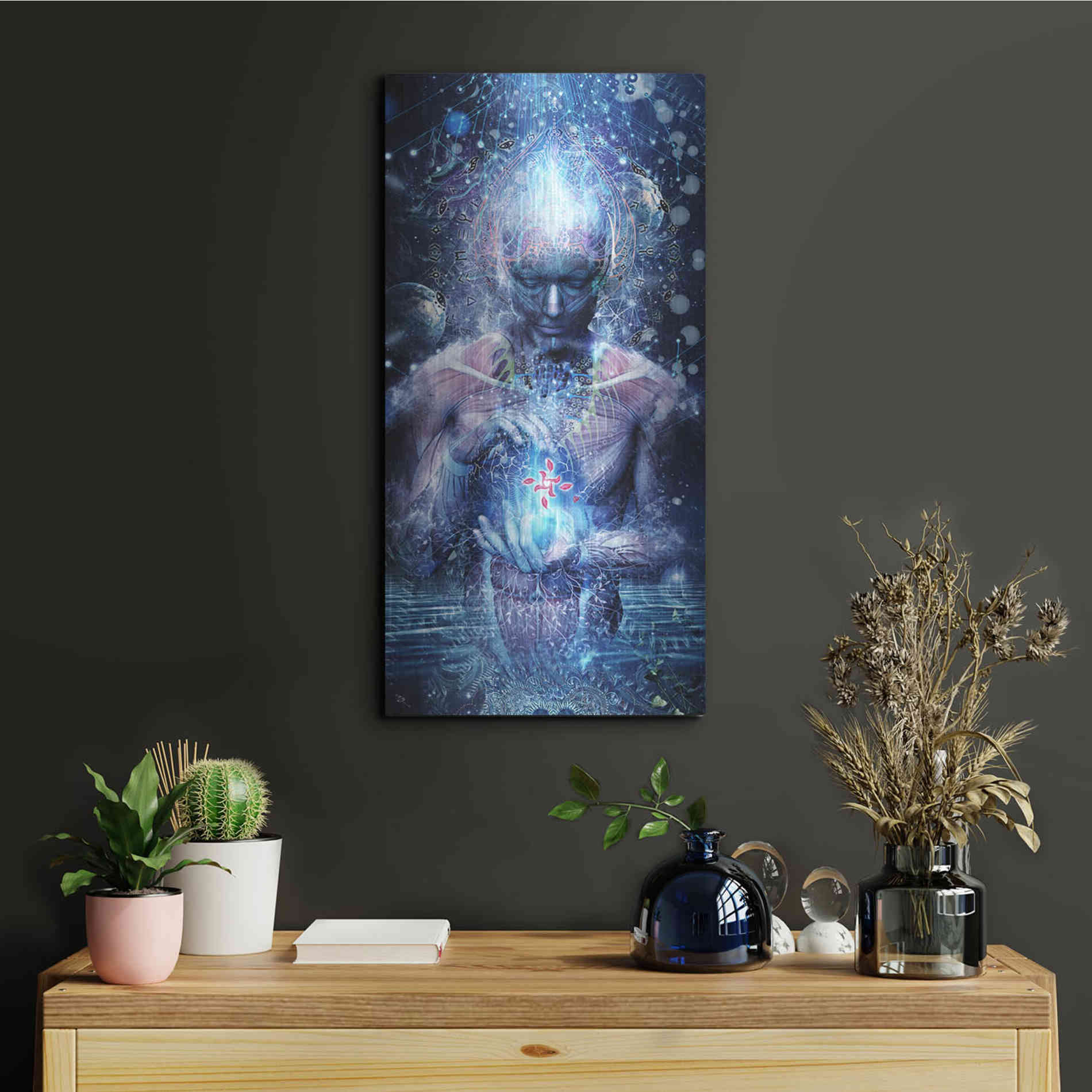 Luxe Metal Art 'Silence Seekers' by Cameron Gray, Metal Wall Art,12x24