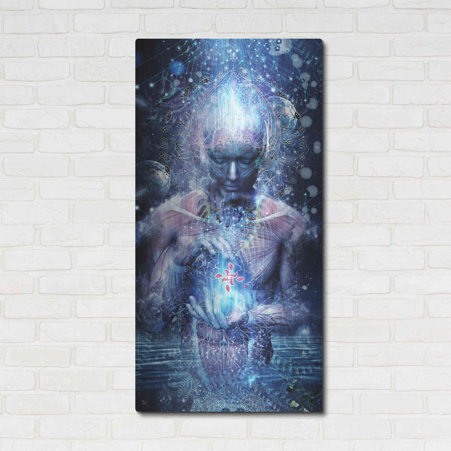 Luxe Metal Art 'Silence Seekers' by Cameron Gray, Metal Wall Art,24x48