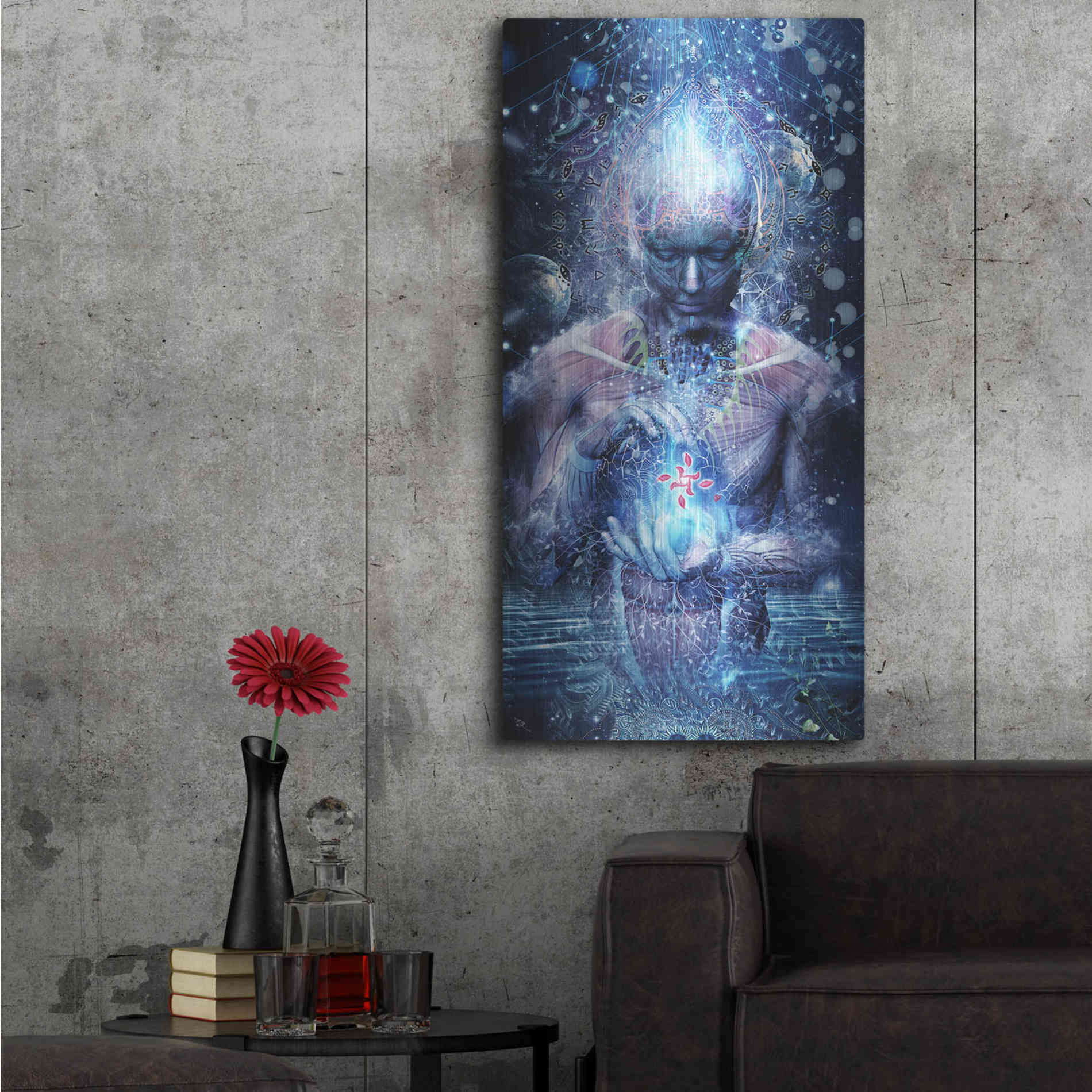 Luxe Metal Art 'Silence Seekers' by Cameron Gray, Metal Wall Art,24x48