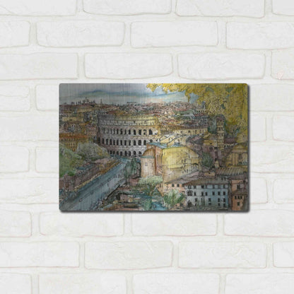 Luxe Metal Art 'European Afternoon III' by Melissa Wang Metal Wall Art,16x12