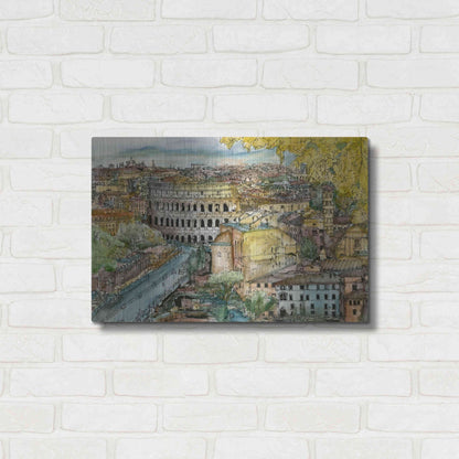 Luxe Metal Art 'European Afternoon III' by Melissa Wang Metal Wall Art,24x16