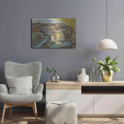 Luxe Metal Art 'European Afternoon III' by Melissa Wang Metal Wall Art,24x16