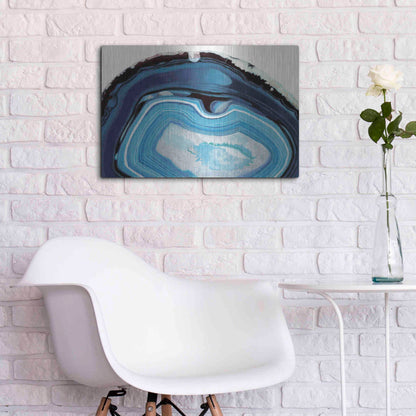 Luxe Metal Art 'Agate Studies I' by Naomi McCavitt, Metal Wall Art,24x16