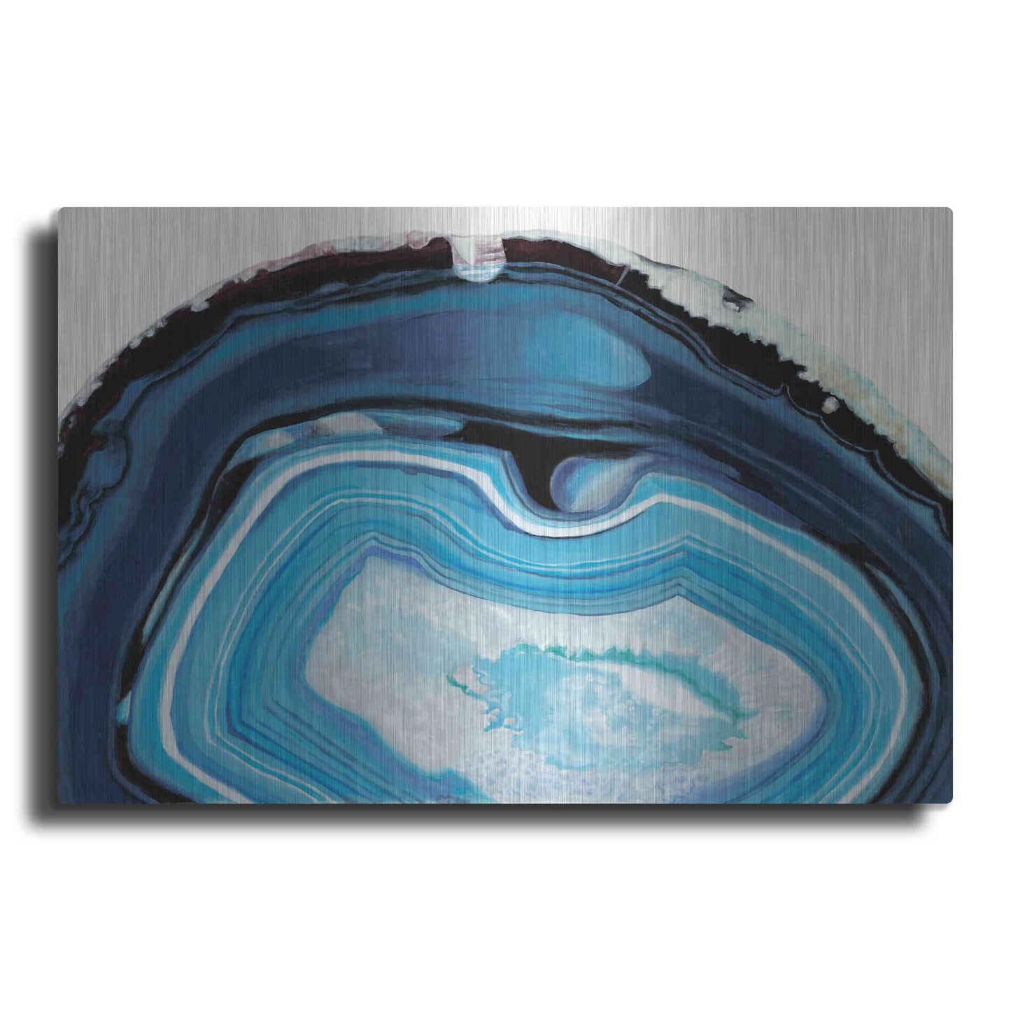 Luxe Metal Art 'Agate Studies I' by Naomi McCavitt, Metal Wall Art