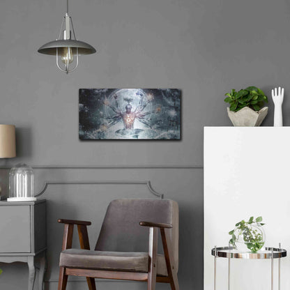 Luxe Metal Art 'The Neverending Dreamer' by Cameron Gray, Metal Wall Art,24x12