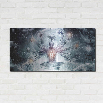 Luxe Metal Art 'The Neverending Dreamer' by Cameron Gray, Metal Wall Art,48x24