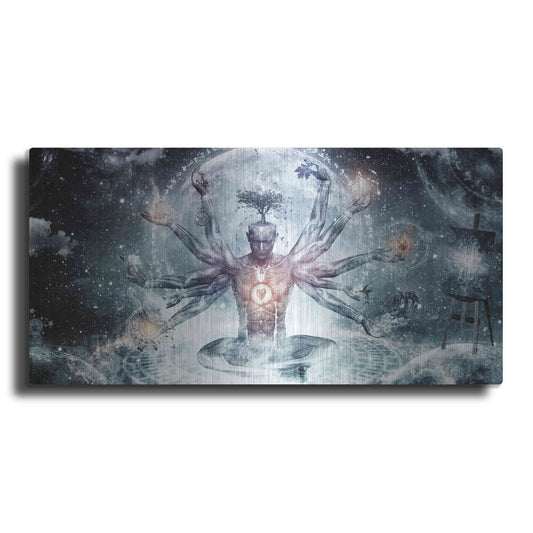 Luxe Metal Art 'The Neverending Dreamer' by Cameron Gray, Metal Wall Art,2:1 L