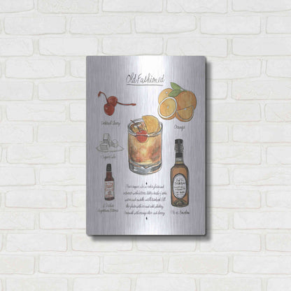 Luxe Metal Art 'Classic Cocktail - Mojito' by Naomi McCavitt, Metal Wall Art,16x24