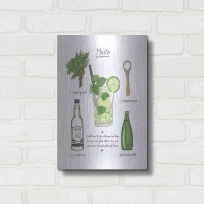 Luxe Metal Art 'Classic Cocktail - Old Fashioned' by Naomi McCavitt, Metal Wall Art,12x16