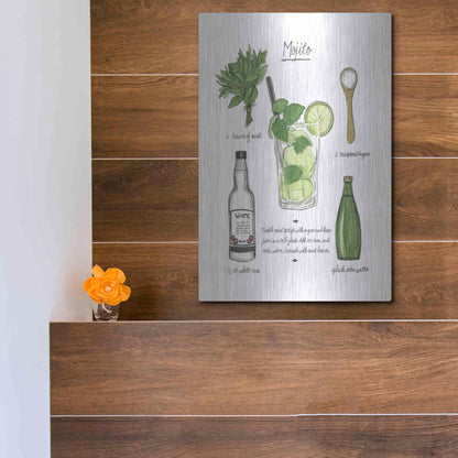 Luxe Metal Art 'Classic Cocktail - Old Fashioned' by Naomi McCavitt, Metal Wall Art,12x16