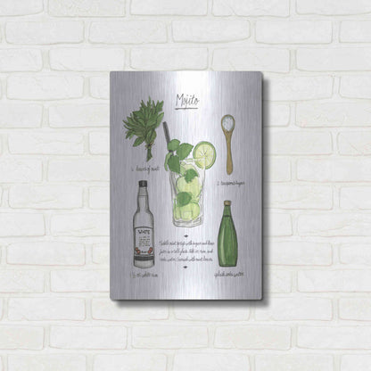 Luxe Metal Art 'Classic Cocktail - Old Fashioned' by Naomi McCavitt, Metal Wall Art,16x24