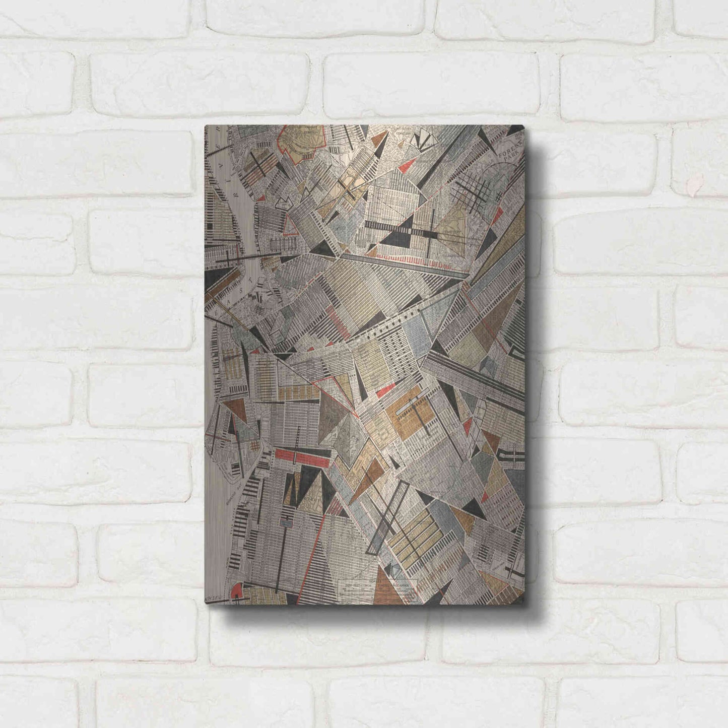 Luxe Metal Art 'Modern Map of Brooklyn' by Nikki Galapon Metal Wall Art,12x16