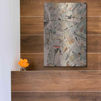Luxe Metal Art 'Modern Map of Brooklyn' by Nikki Galapon Metal Wall Art,12x16
