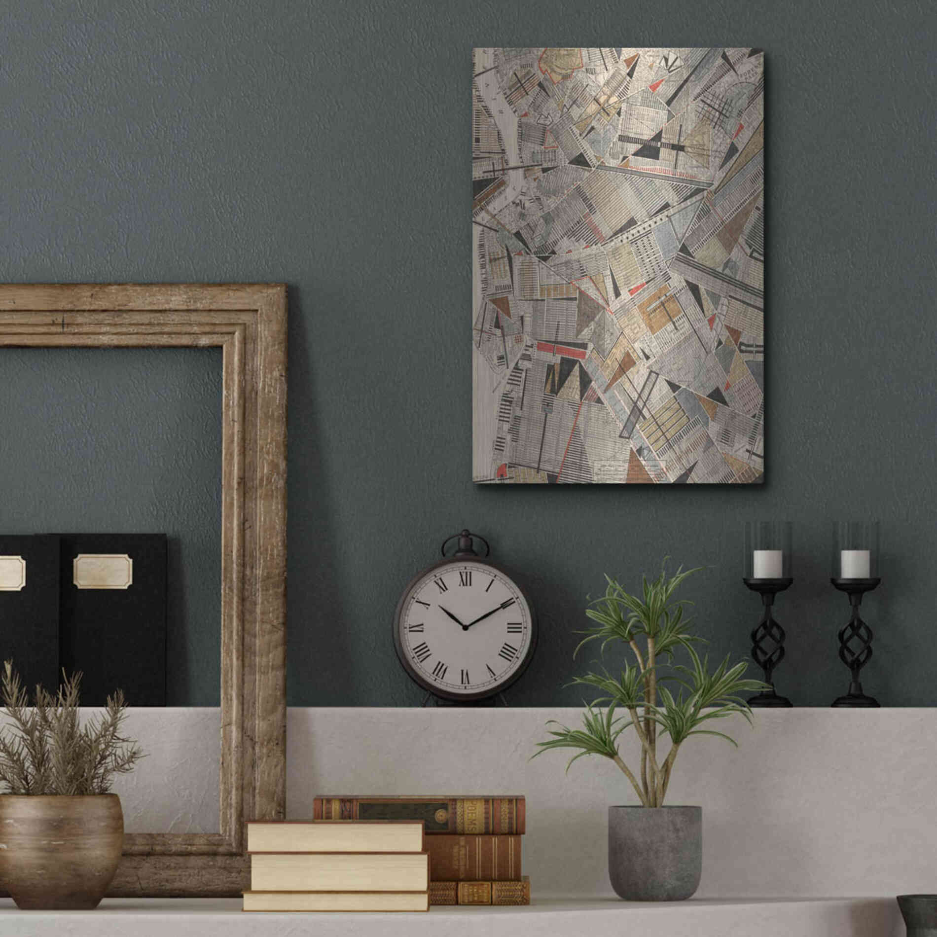 Luxe Metal Art 'Modern Map of Brooklyn' by Nikki Galapon Metal Wall Art,12x16