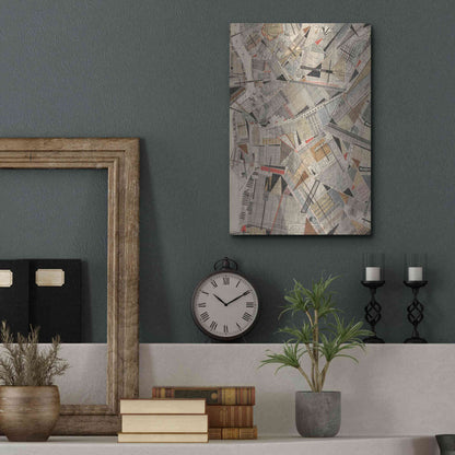 Luxe Metal Art 'Modern Map of Brooklyn' by Nikki Galapon Metal Wall Art,12x16