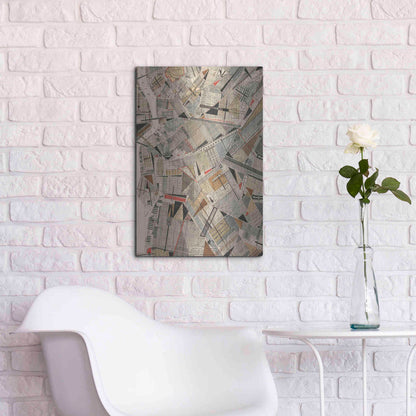 Luxe Metal Art 'Modern Map of Brooklyn' by Nikki Galapon Metal Wall Art,16x24