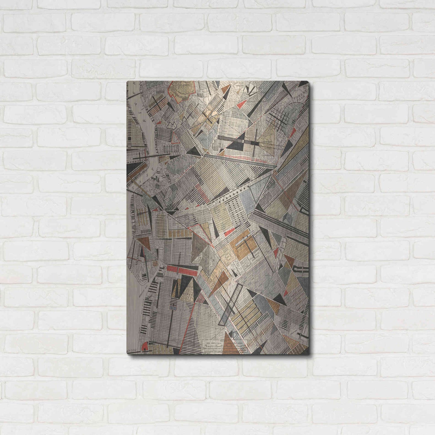 Luxe Metal Art 'Modern Map of Brooklyn' by Nikki Galapon Metal Wall Art,24x36