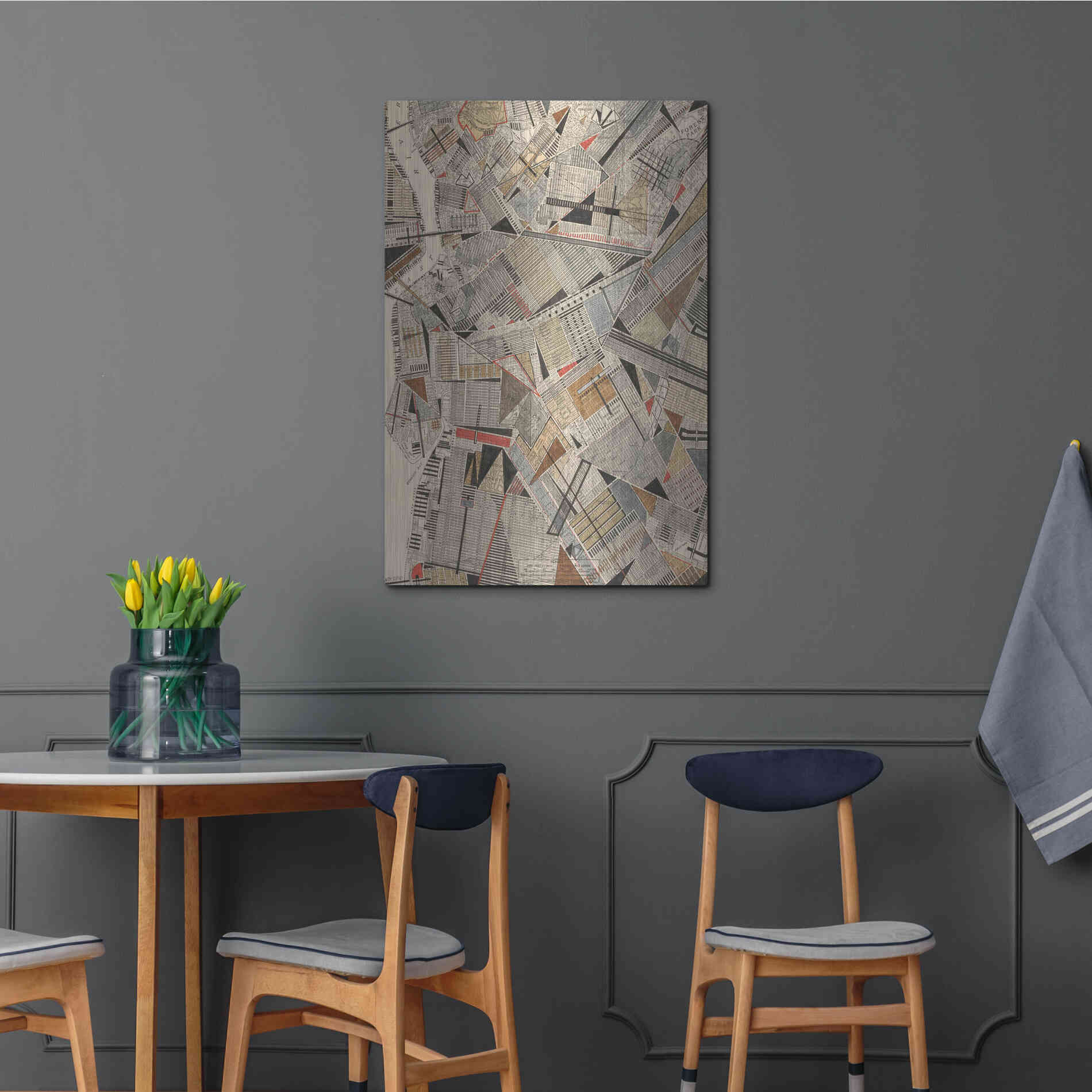 Luxe Metal Art 'Modern Map of Brooklyn' by Nikki Galapon Metal Wall Art,24x36
