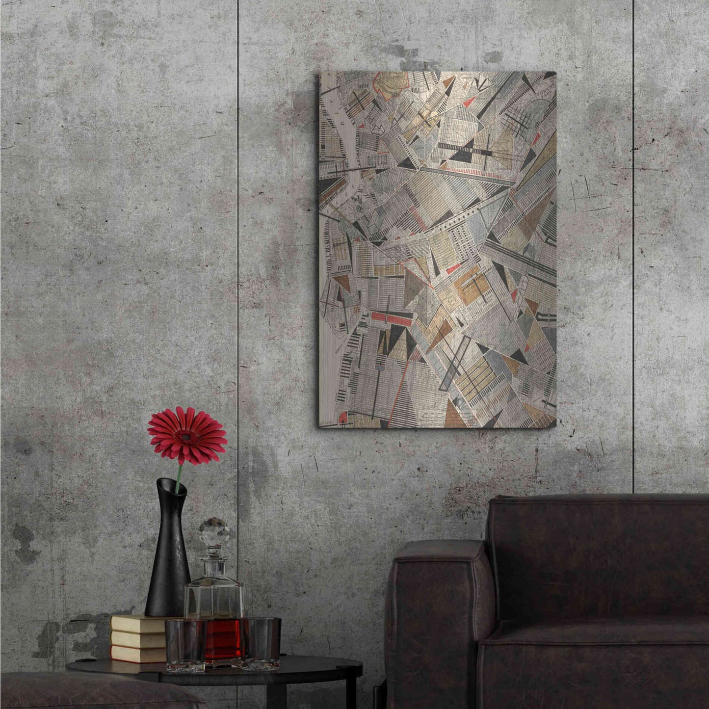 Luxe Metal Art 'Modern Map of Brooklyn' by Nikki Galapon Metal Wall Art,24x36